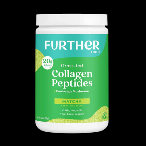 Further Food Matcha Bovine Collagen Peptides Powder with Cordyceps Mushroom