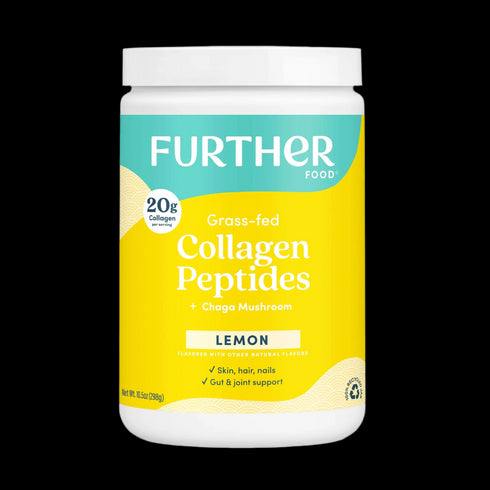 Further Food Lemon Bovine Collagen Peptides Powder with Chaga Mushroom