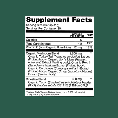 Four Sigmatic Gut-Health Organic Mushroom Blend with 1500mg Functional Mushrooms