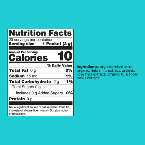 Four Sigmatic Calm Reishi Mushroom Organic Elixir Mix, 20 Sachets