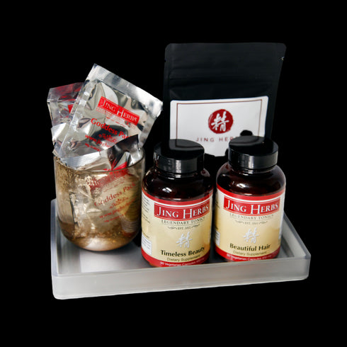 Jing Herbs TCM Beauty Bundle | 1 Pearl Powder + 1 Beautiful Hair + 1 Timeless Beauty