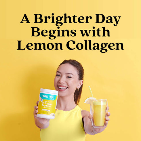 Further Food Lemon Bovine Collagen Peptides Powder with Chaga Mushroom