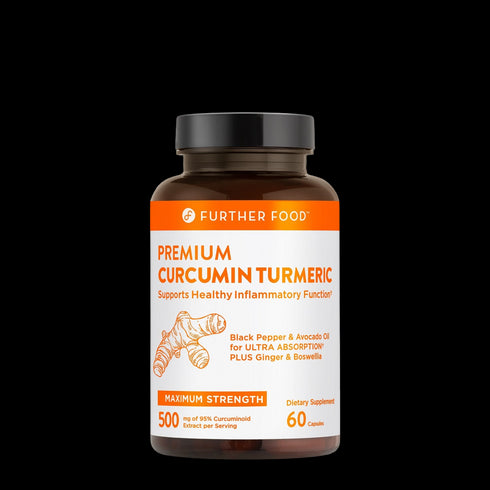 Further Food Premium Curcumin Turmeric - Max Strength 500mg - 60 Capsules