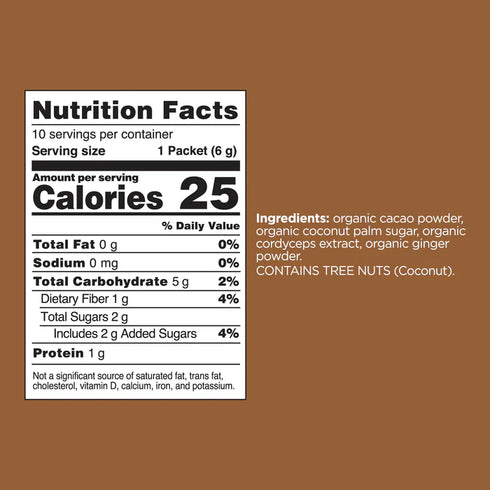 Four Sigmatic Boost Organic Cacao Mix with Cordyceps Mushroom