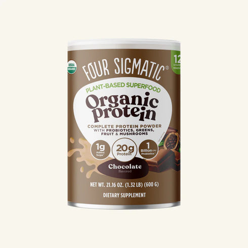 Four Sigmatic Organic Plant-Based Protein With Mushrooms & Adaptogens, Chocolate