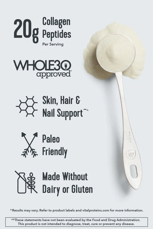 Vital Proteins | Bovine Collagen Peptides Unflavoured Powder (284g / 680g)