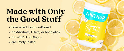 Further Food Lemon Bovine Collagen Peptides Powder with Chaga Mushroom