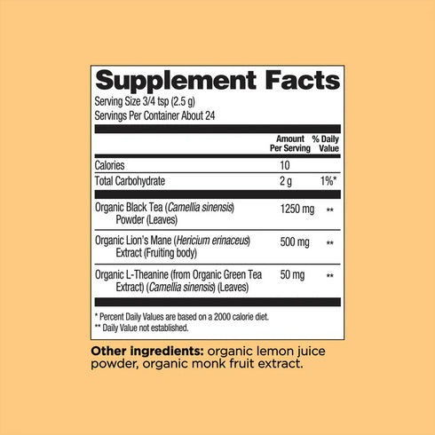 Four Sigmatic Focus Black Tea with Lion's Mane Mushroom