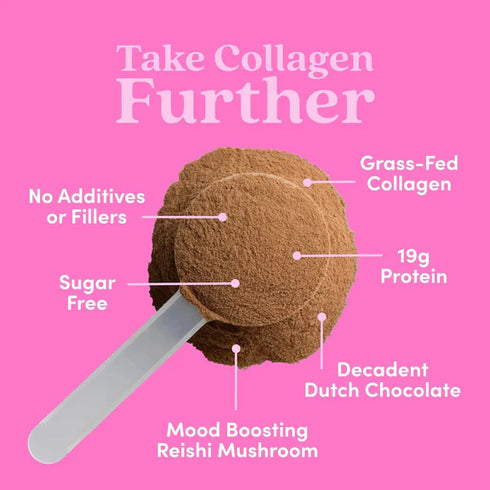 Further Food Chocolate Bovine Collagen Peptides with Reishi Mushroom