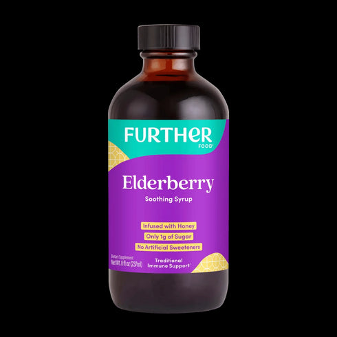 Further Food Elderberry Soothing Syrup Immune Support for Kids and Adults