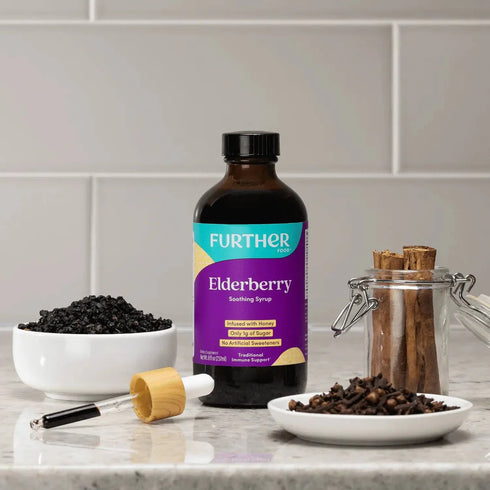 Further Food Elderberry Soothing Syrup Immune Support for Kids and Adults