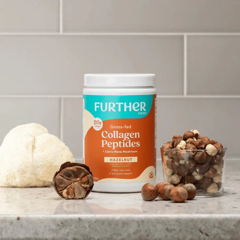 Further Food Hazelnut Bovine Collagen Peptides Powder with Lion's Mane Mushroom