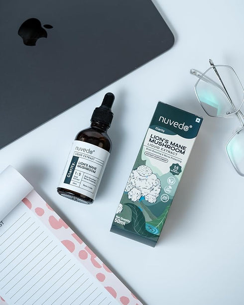 Nuvedo Lion’s Mane Mushroom Liquid Extract | Boost Focus & Cognitive Health (50ml)