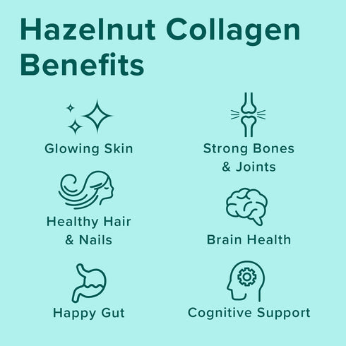 Further Food Hazelnut Bovine Collagen Peptides Powder with Lion's Mane Mushroom