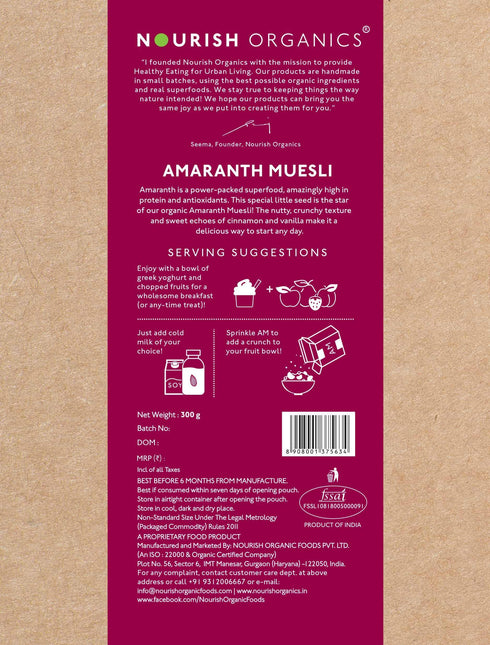 Amaranth Muesli