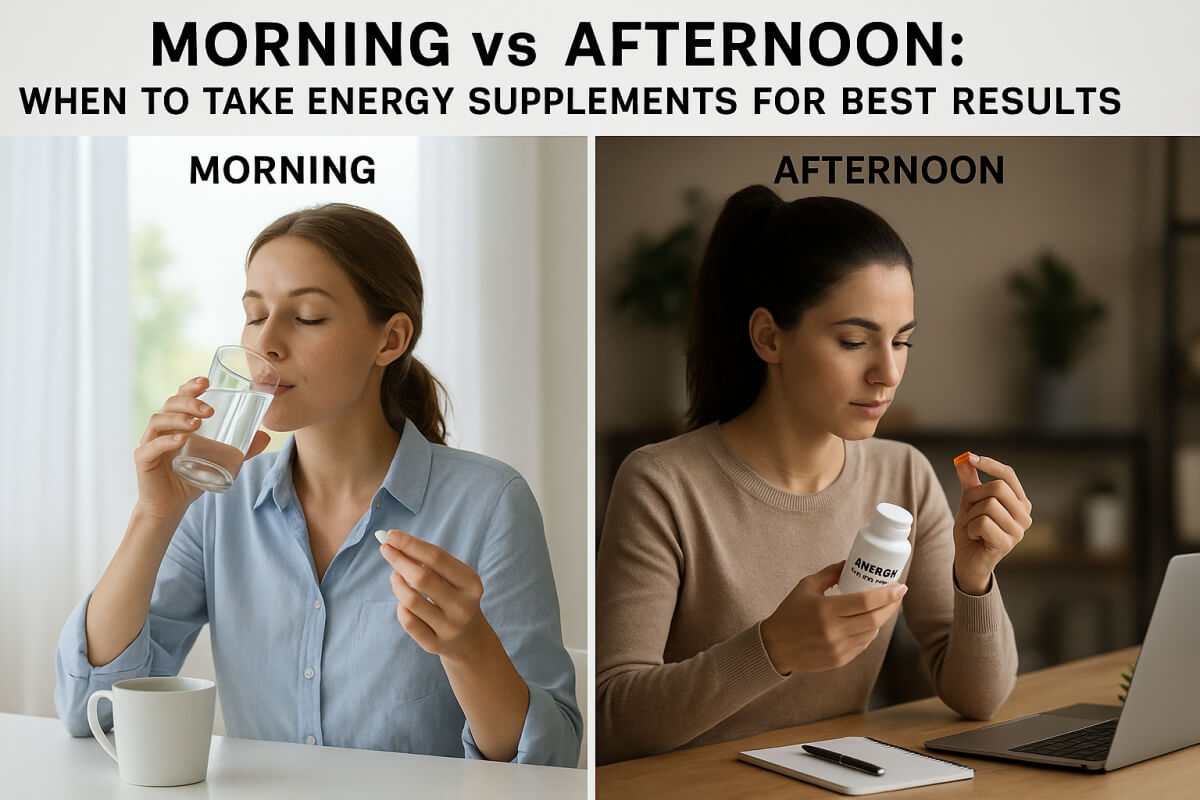 morning vs afternoon: when to take energy supplements for best results