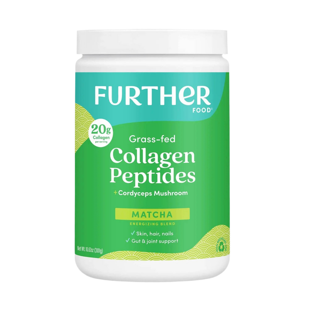 Further Food Matcha Bovine Collagen Peptides Powder with Cordyceps Mushroom