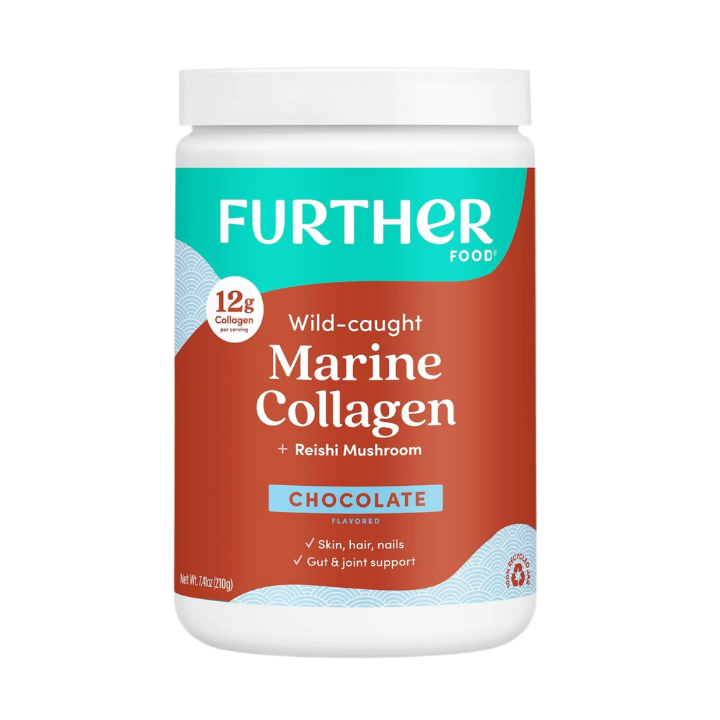 Further Food Wild-Caught Chocolate Marine Collagen with Reishi Mushroom