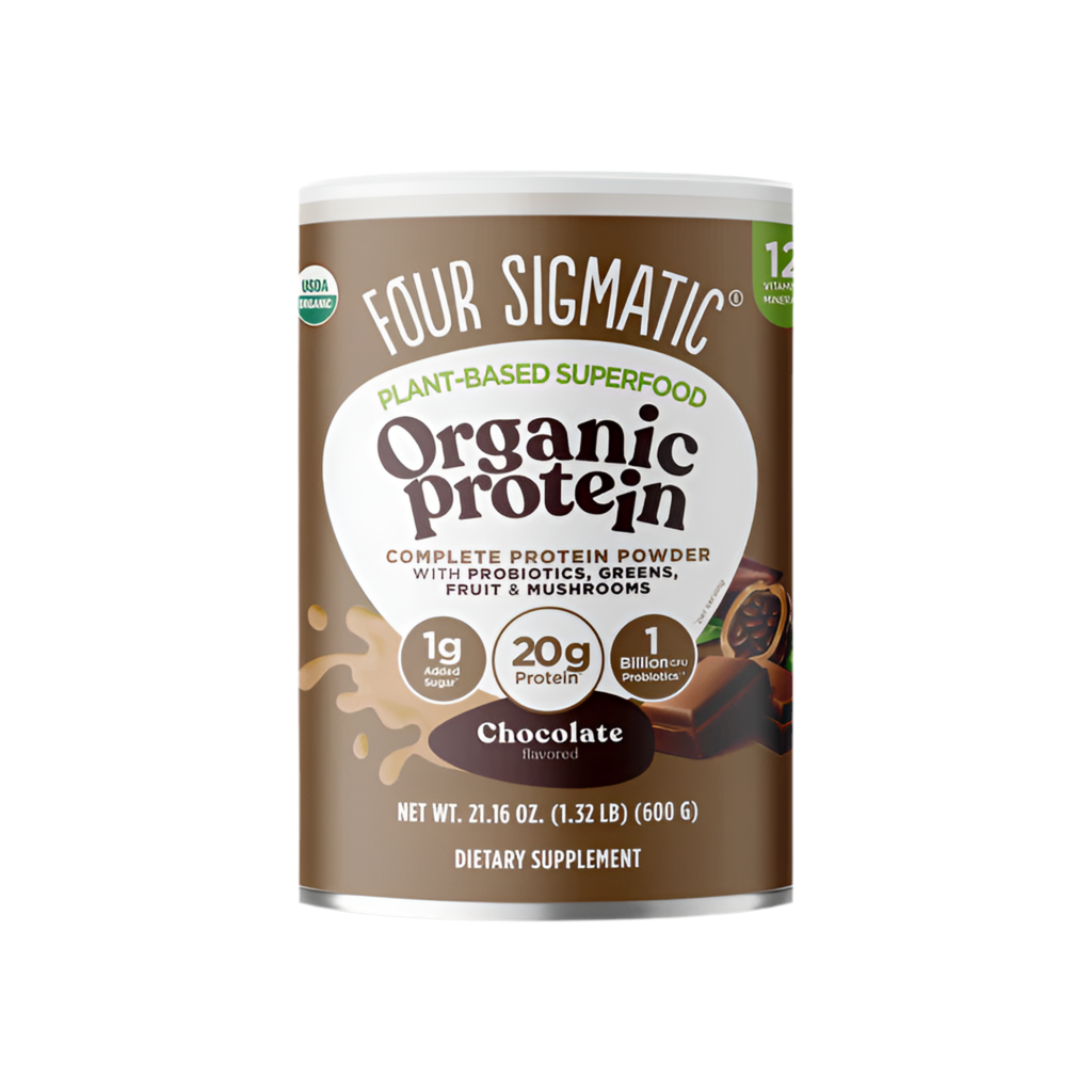 Four Sigmatic Organic Plant-Based Protein With Mushrooms & Adaptogens, Chocolate