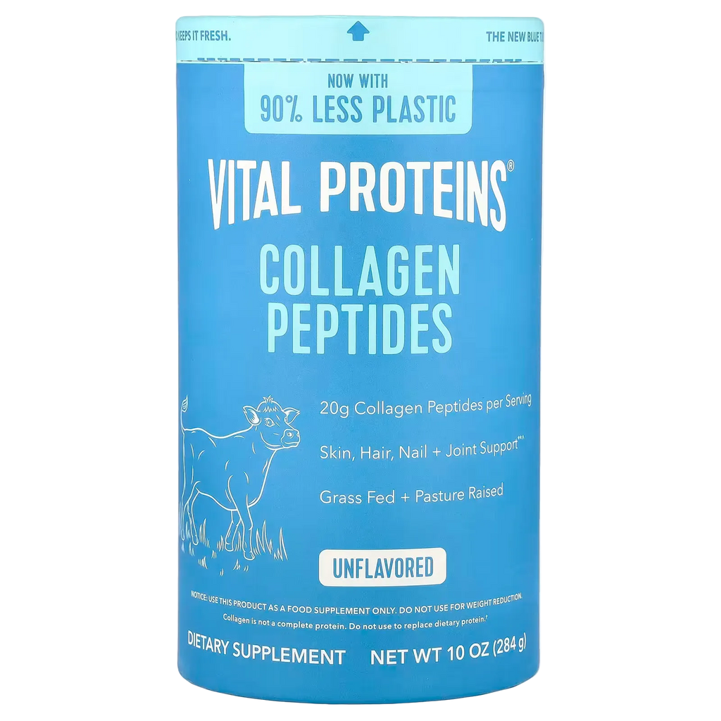 Vital Proteins Bovine Collagen Peptides Unflavoured Powder - Skin, Hair, & Joint Support (265g / 284g)