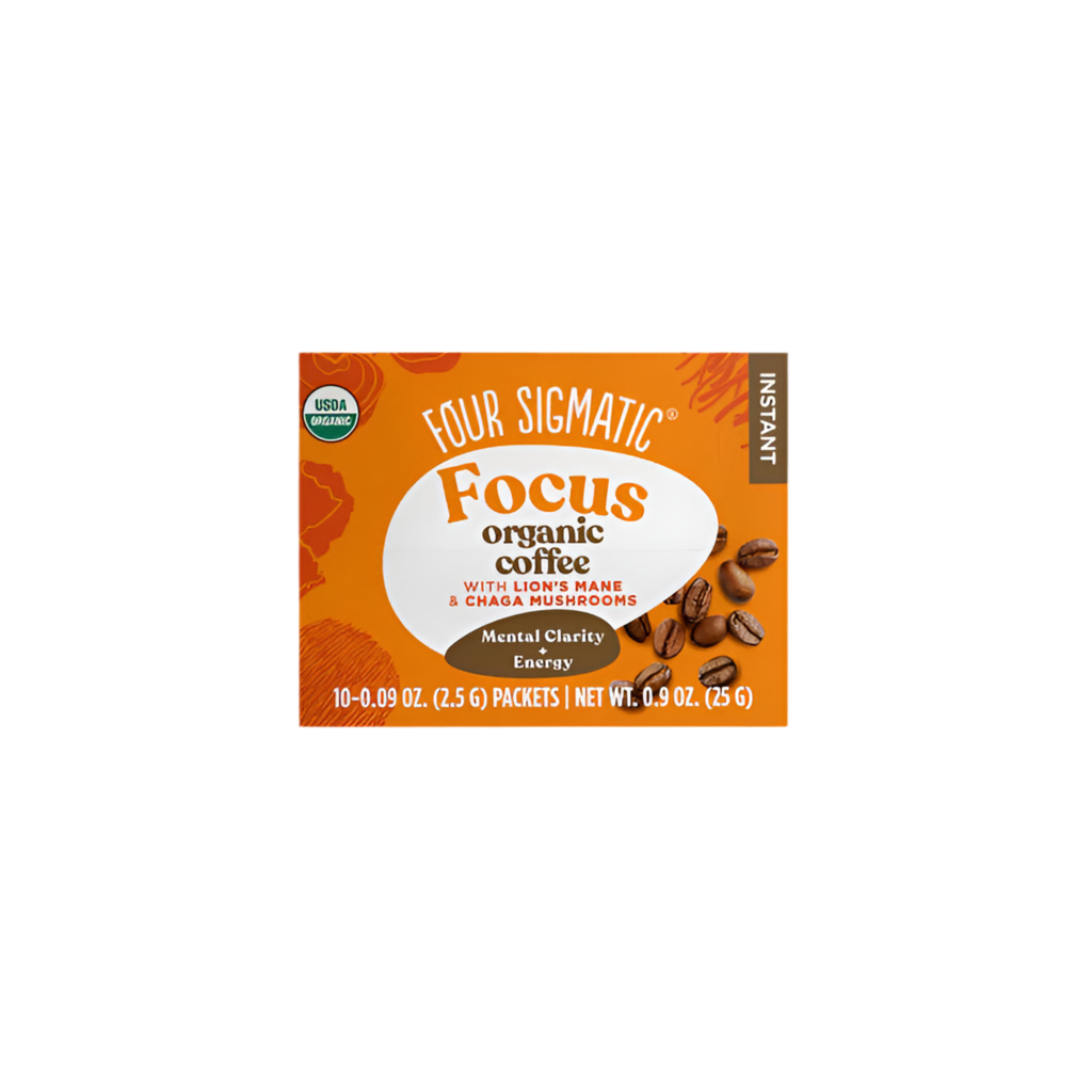 Four Sigmatic Focus Instant Organic Coffee with Lion's Mane & Chaga Mushrooms