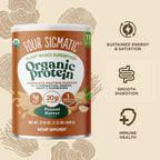 Four Sigmatic Organic Plant-Based Protein with Mushrooms & Adaptogens, Peanut Butter