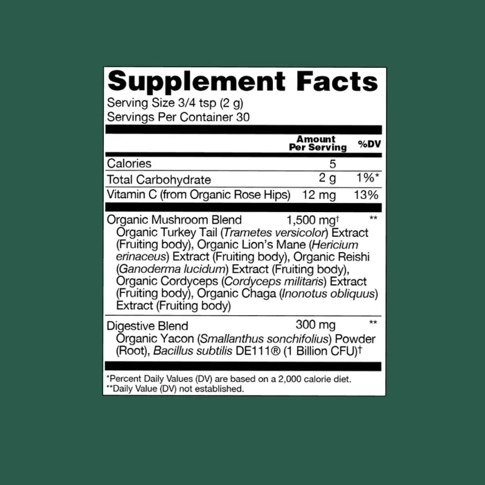 Four Sigmatic Gut-Health Organic Mushroom Blend with 1500mg Functional Mushrooms