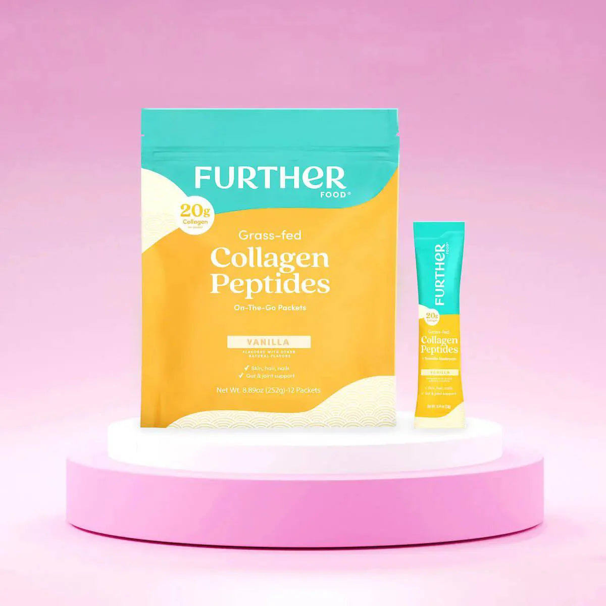 Further Food Vanilla Bovine Collagen Peptides with Tremella Beauty Mushroom