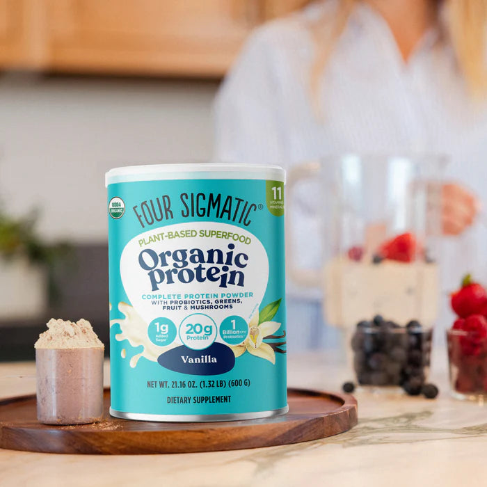 Four Sigmatic Organic Plant-Based Protein With Mushrooms & Adaptogens, Vanilla