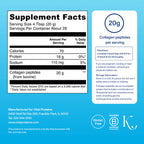 Vital Proteins Bovine Collagen Peptides Unflavoured Powder (567g) - Skin, Hair, & Joint Support