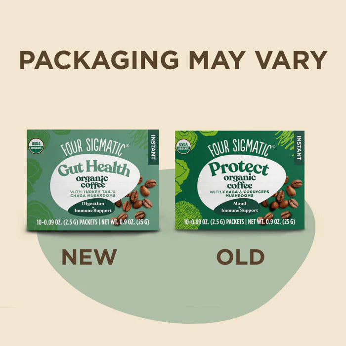 Four Sigmatic Gut-Health Organic Instant Coffee with Chaga & Cordyceps Mushrooms