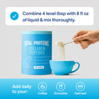 Vital Proteins Bovine Collagen Peptides Unflavoured Powder (567g) - Skin, Hair, & Joint Support