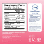 Vital Proteins Advanced Collagen Peptides Powder with Hyaluronic Acid & Vitamin C - Strawberry Lemon (299g)