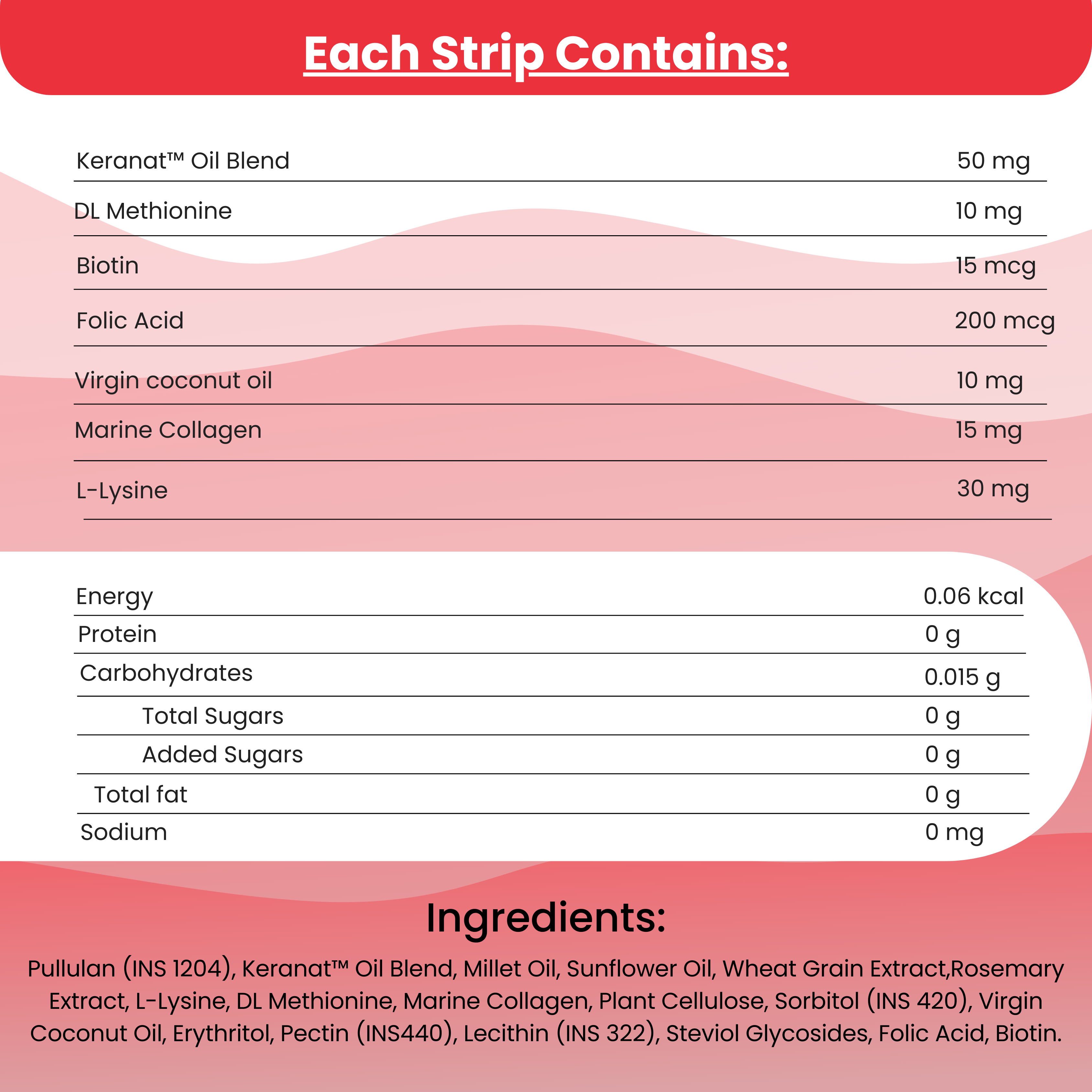 Woke Nutrition Hair Grow Oral Slips