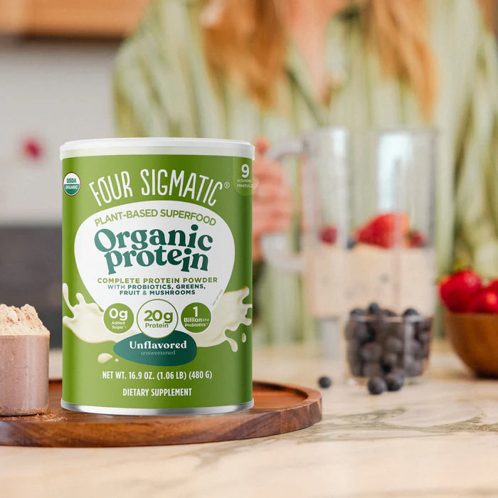 Four Sigmatic Organic Plant-Based Protein with Mushrooms & Adaptogens, Unflavoured