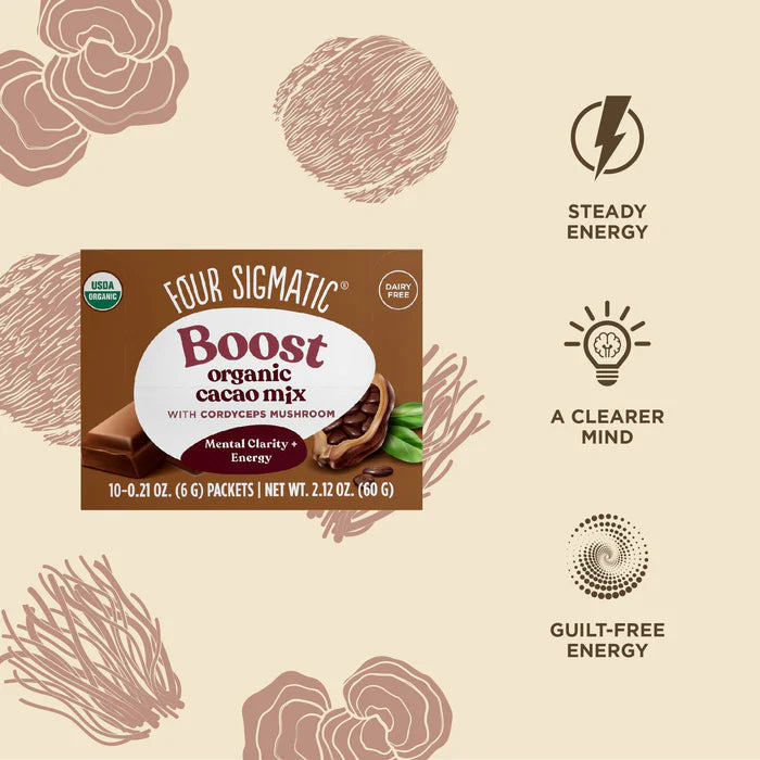 Four Sigmatic Boost Organic Cacao Mix with Cordyceps Mushroom