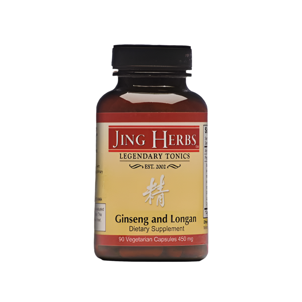 Jing Herbs Activate the Qi Ginseng & Longan Capsules (TCM) | Increase Energy, Strengthens Digestion, Calming
