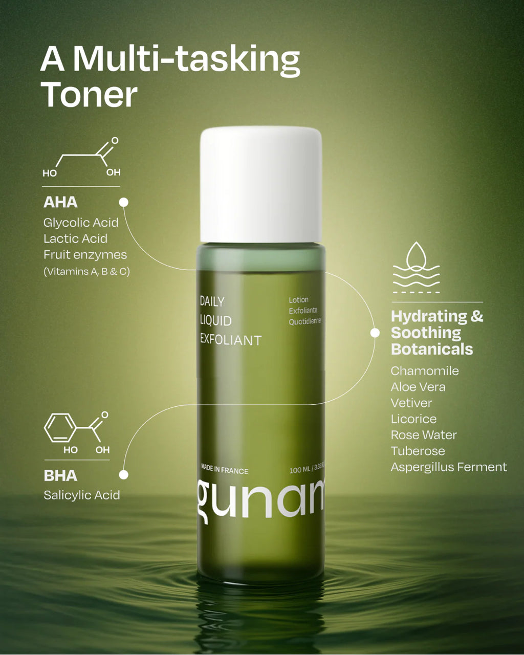 Gunam Beauty Daily Liquid Exfoliant (100ml)