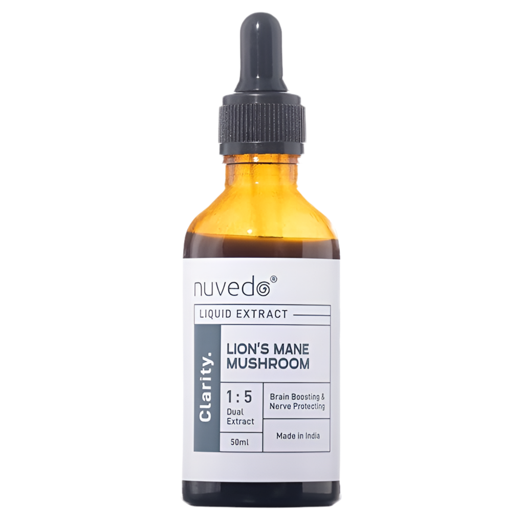Nuvedo Lion’s Mane Mushroom Liquid Extract | Boost Focus & Cognitive Health | 50ml