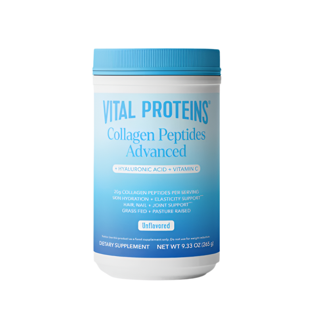 Vital Proteins Advanced Collagen Unflavoured Peptides Powder with Hyaluronic Acid & Vitamin C (Small 265g / Big 567g)