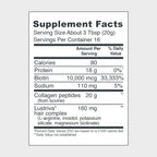 Vital Proteins Hair Complex Bovine Collagen Peptides & Biotin Unflavoured Powder (323g)