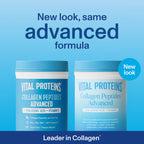 Vital Proteins Advanced Collagen Unflavoured Peptides Powder with Hyaluronic Acid & Vitamin C (Small 265g / Big 567g)