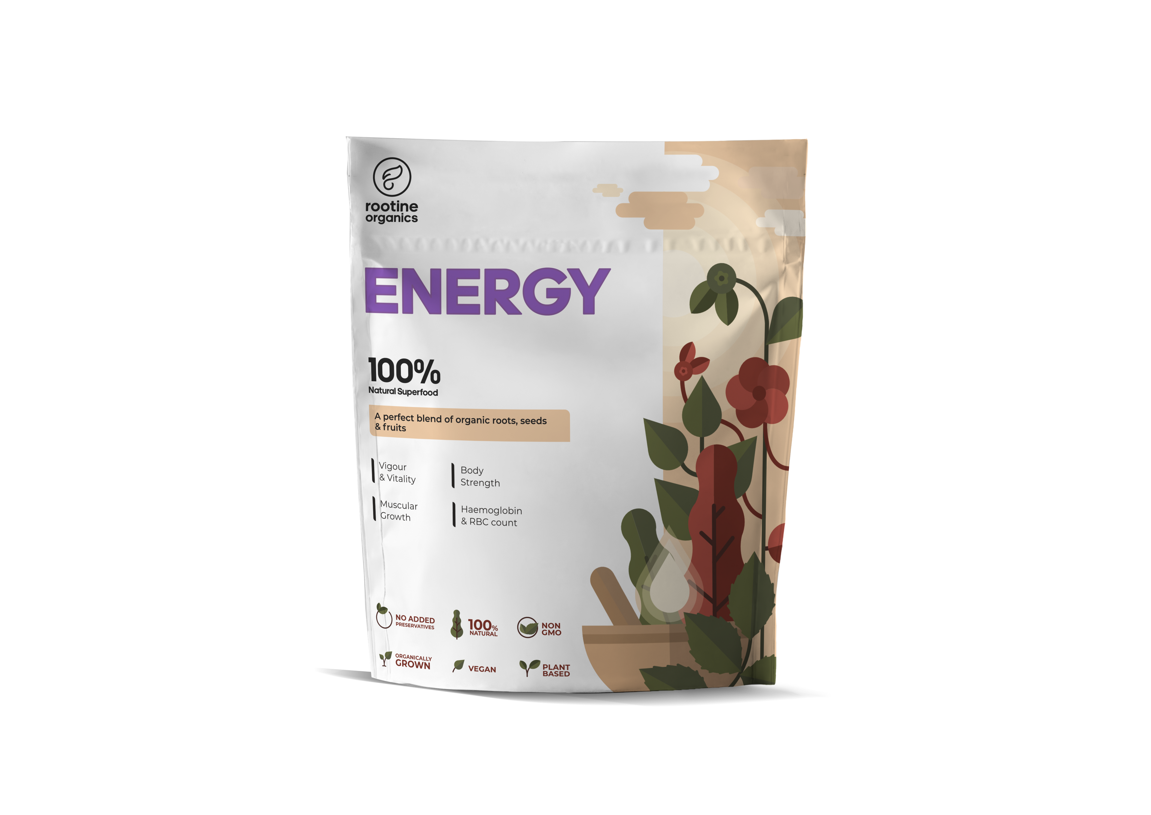 Rootine Organics Energy Superfood Blend