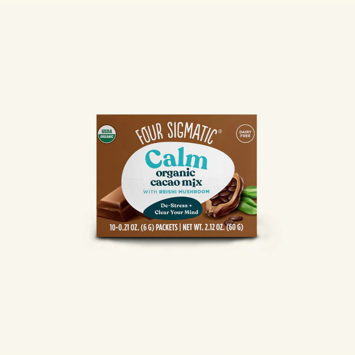 Four Sigmatic Calm Organic Cacao Mix with Reishi Mushroom, 10 Packets