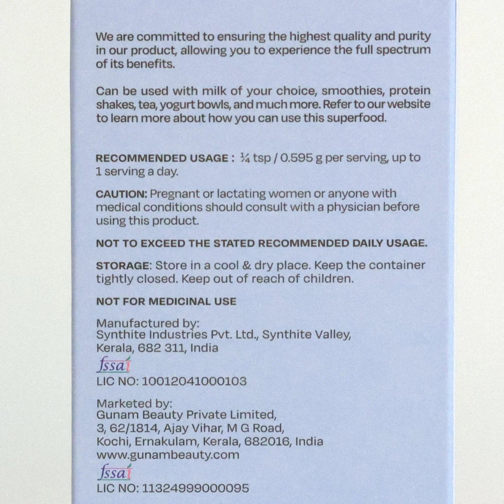 Gunam Beauty Blue Spirulina