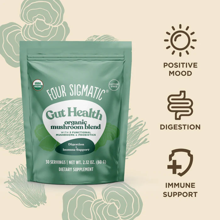 Four Sigmatic Gut-Health Organic Mushroom Blend with 1500mg Functional Mushrooms
