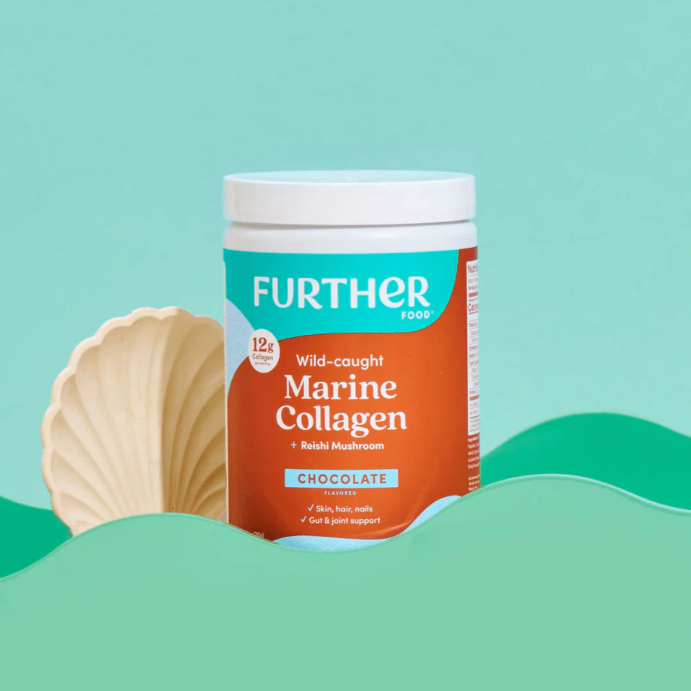 Further Food Wild-Caught Chocolate Marine Collagen with Reishi Mushroom