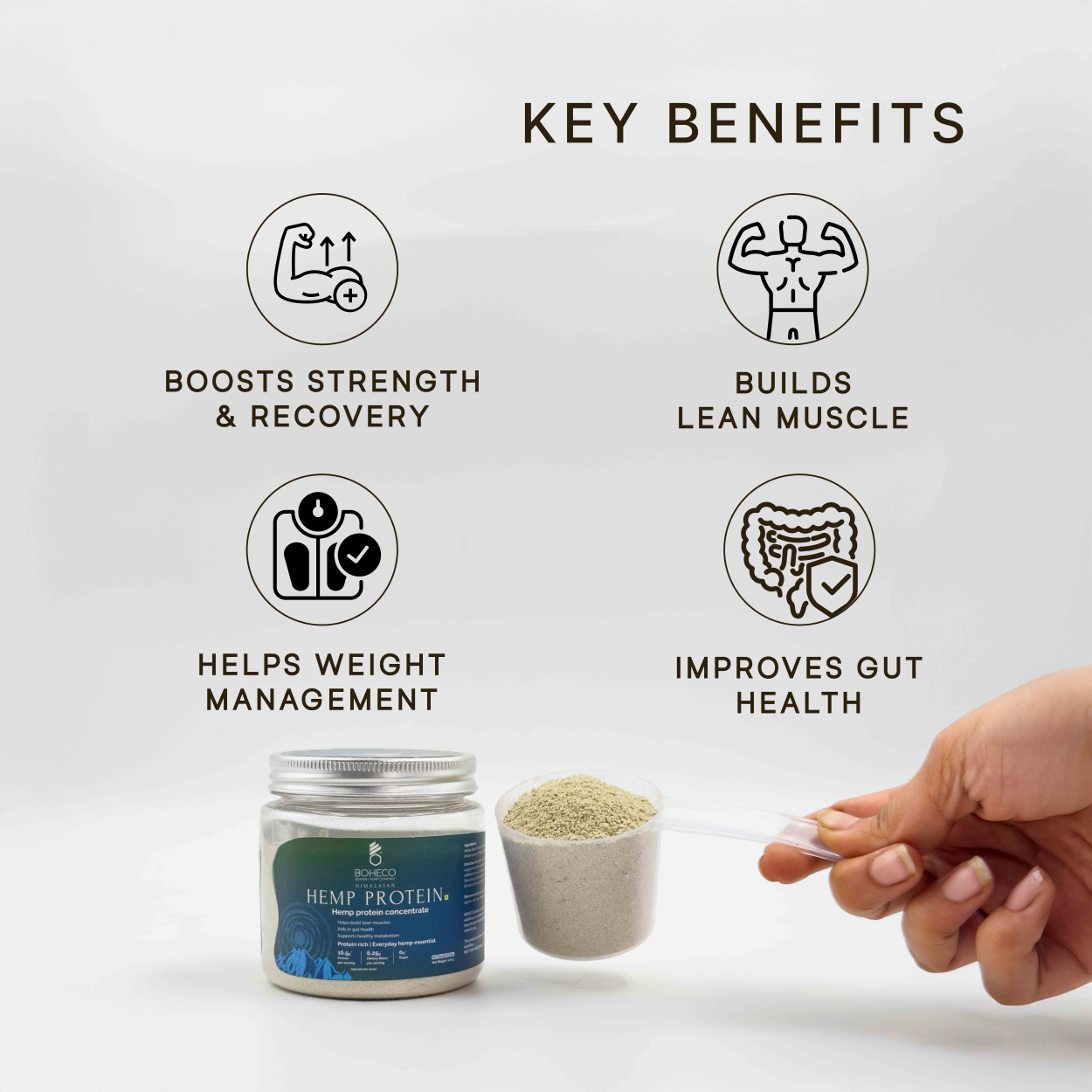 BOHECO Hemp Protein Powder | Hemp Protein Concentrate