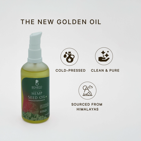 BOHECO Hemp Seed Oil | Cold Pressed Multipurpose Oil