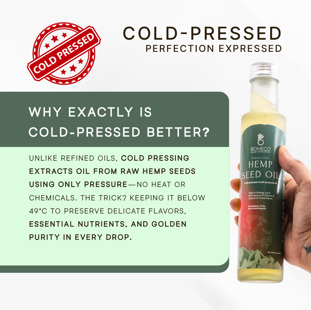 BOHECO Hemp Seed Oil | Cold Pressed Multipurpose Oil